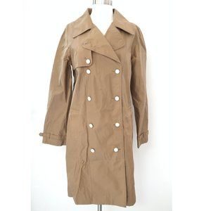 TRADEMARK waxed cotton trench coat